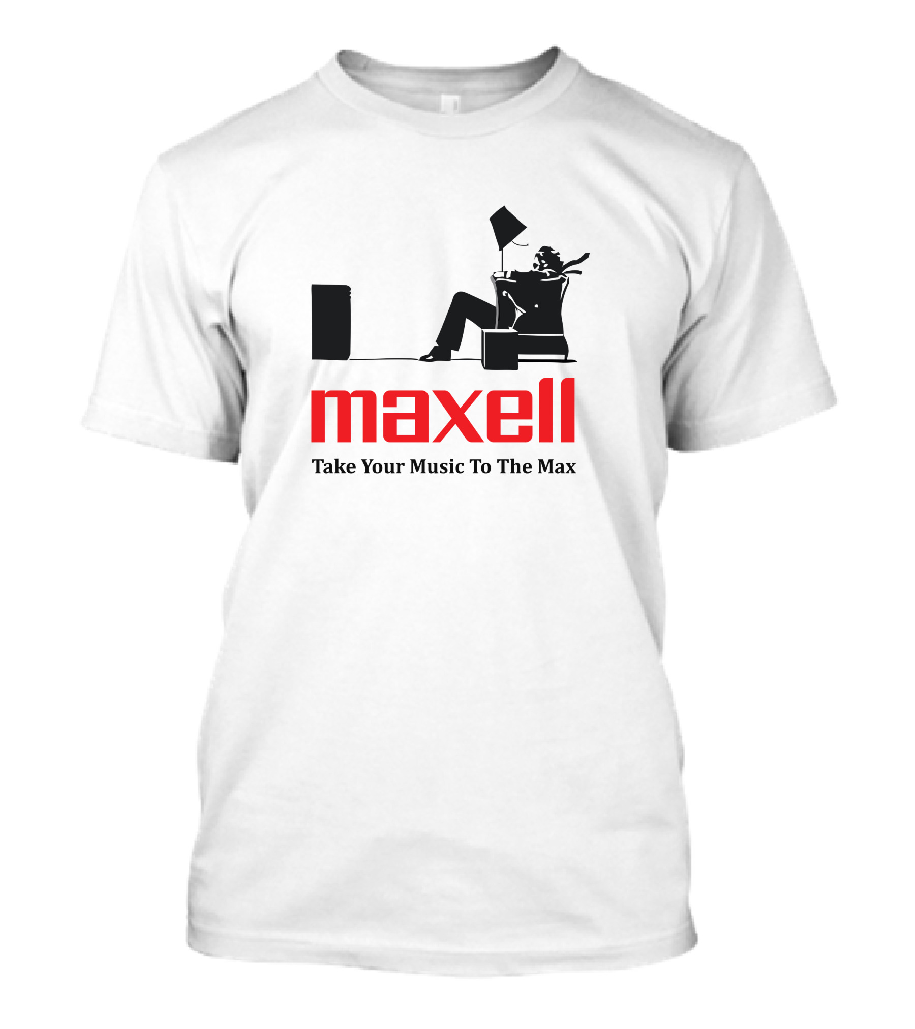 Maxell Take Your Music To The Max Journal Standard Drop Nostalgic T-Shirt