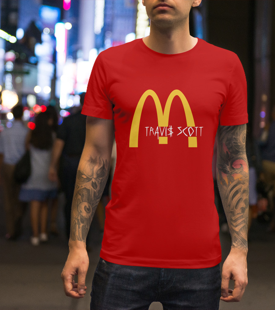 Travis Scott McDonald's Collaboration Golden Arches T-Shirt