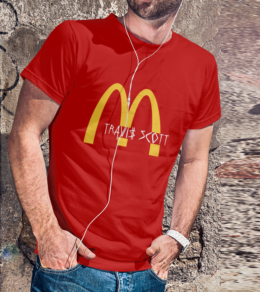 Travis Scott McDonald's Collaboration Golden Arches T-Shirt