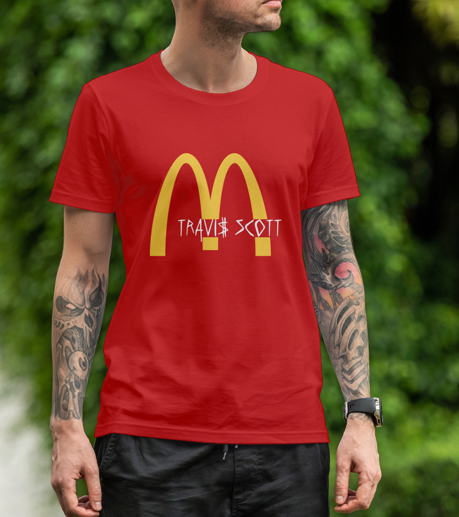 Travis Scott McDonald's Collaboration Golden Arches T-Shirt