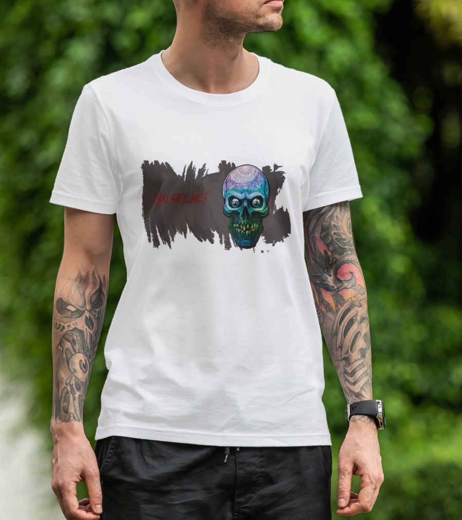 You See Me? Scary Skull Horror T-Shirt