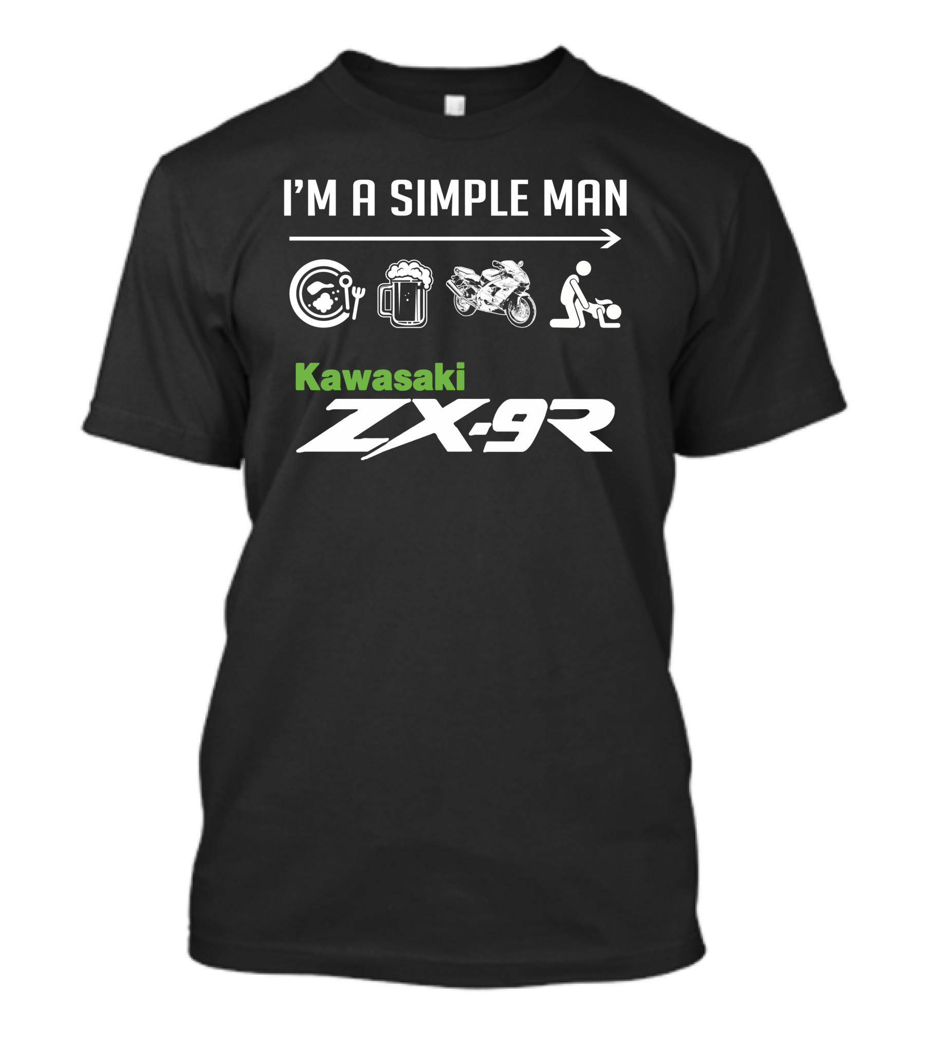 I'm A Simple Man Kawasaki ZX-9R T-Shirt