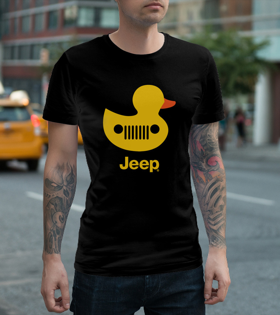 Duck Duck Jeep Rubber Duck Jeep Grill T-Shirt
