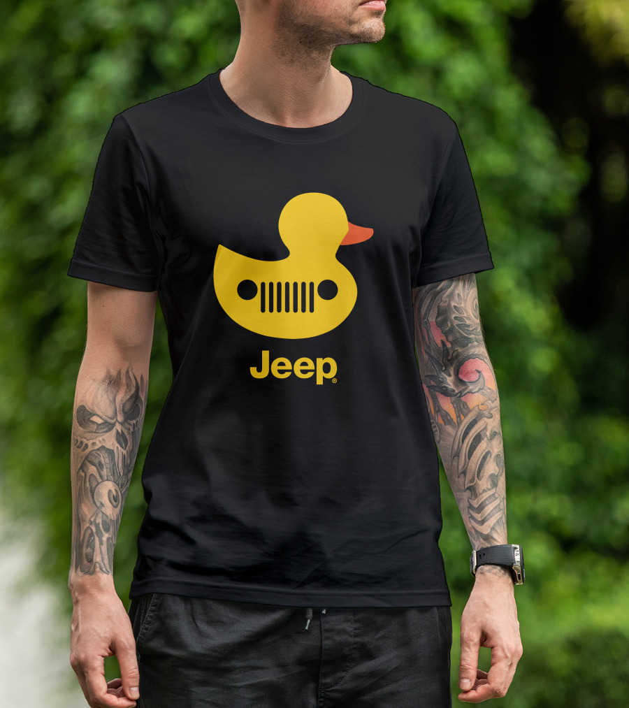Duck Duck Jeep Rubber Duck Jeep Grill T-Shirt