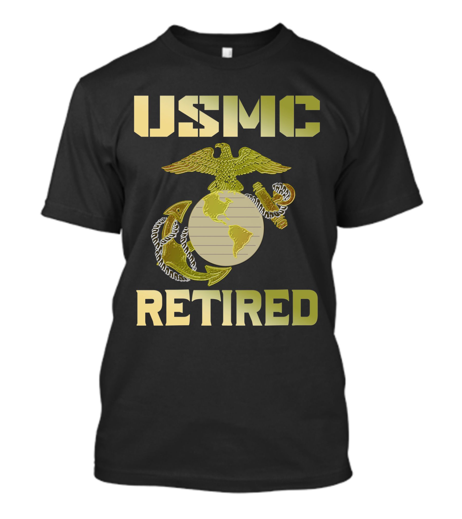 USMC Retired Eagle Globe Anchor T-Shirt