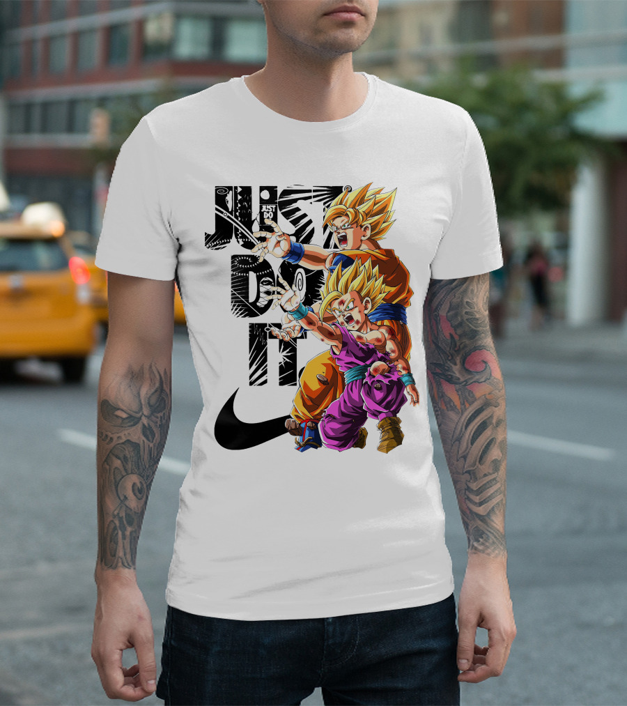 Just Do It Vintage DBZ Dragon Goku Super Saiyan T-Shirt