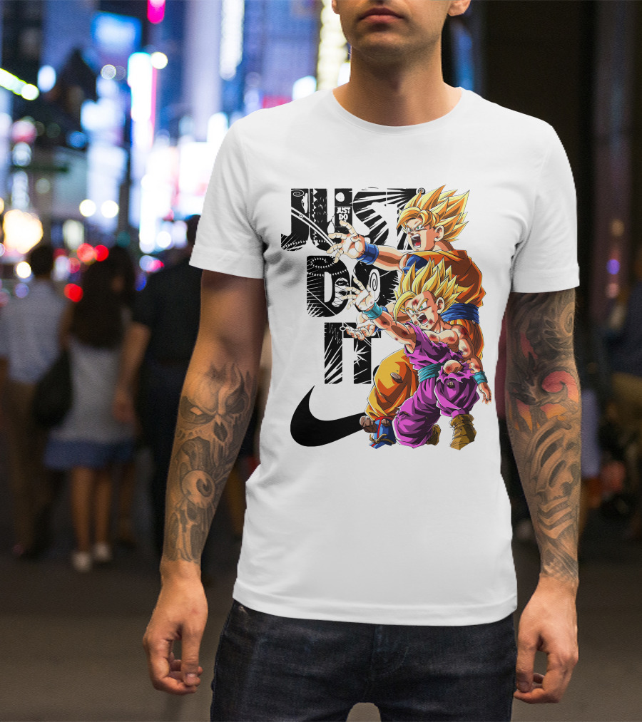 Just Do It Vintage DBZ Dragon Goku Super Saiyan T-Shirt