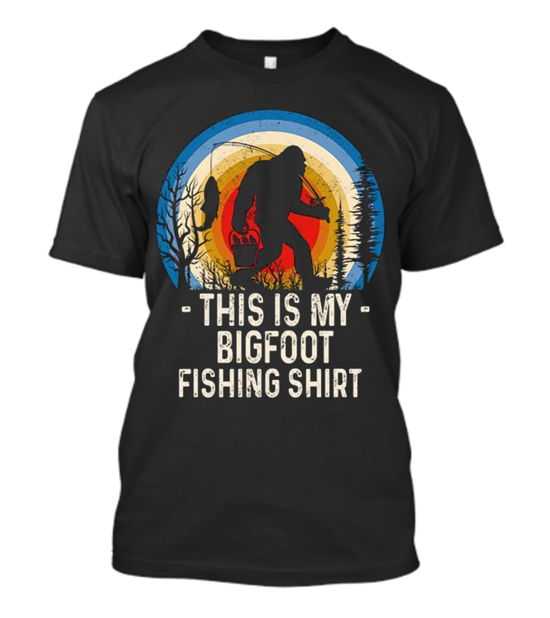 This Is My Bigfoot Fishing T-Shirt