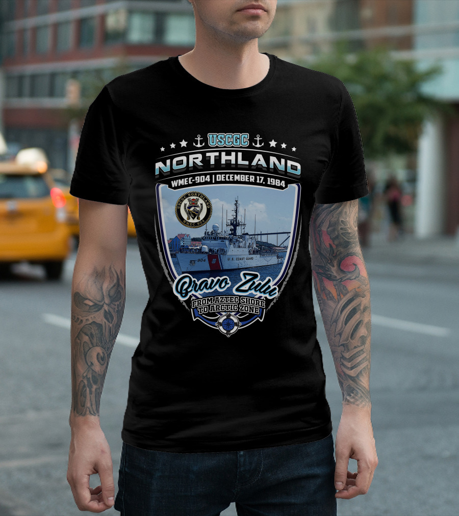 USCGC Northland WMEC-904 December 17 1984 Bravo Zulu From Aztec Shore to Arctic Zone T-Shirt