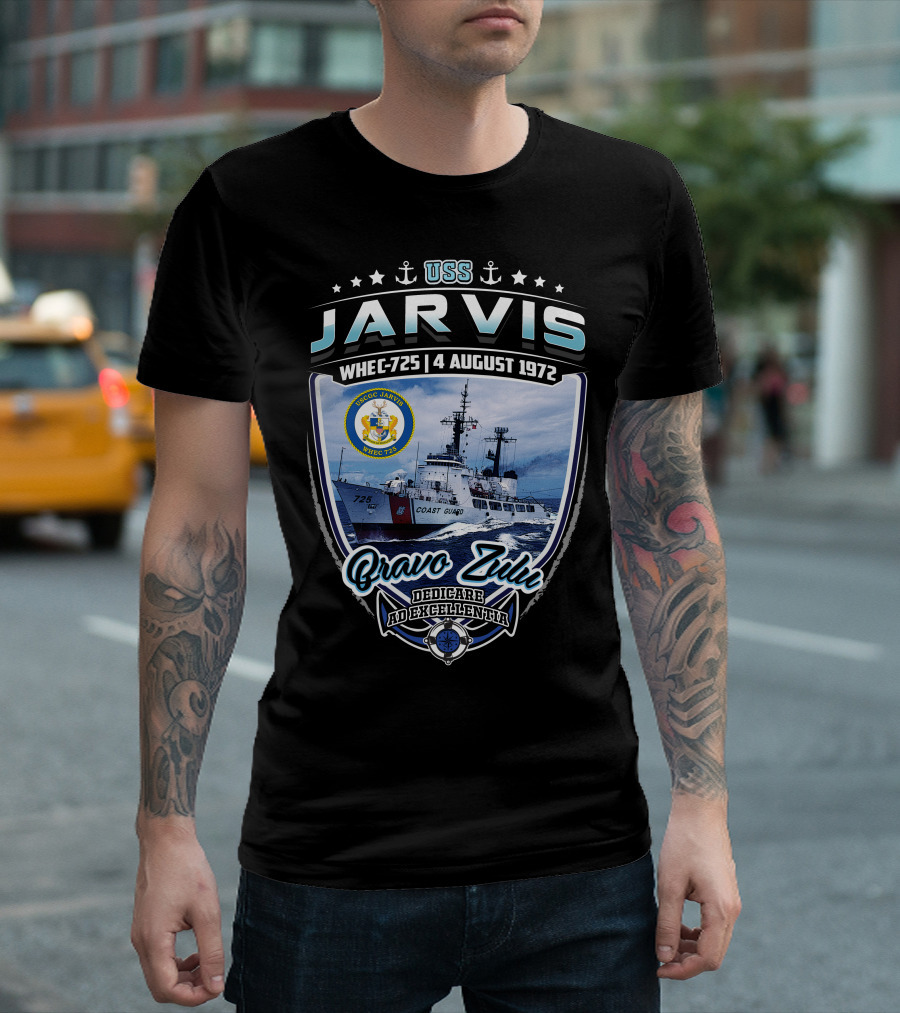 Uss Jarvis Whec-725 4 August 1972 Bravo Zulu Dedicare Ad Excellentiam T-Shirt