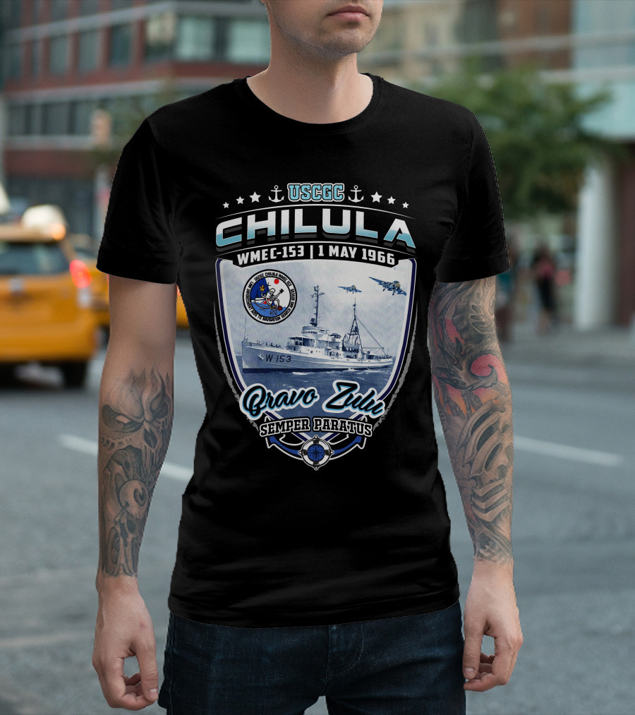 Uscgc Chilula Wmec-153 Bravo Zulu Semper Paratus 1 May 1966 T-Shirt