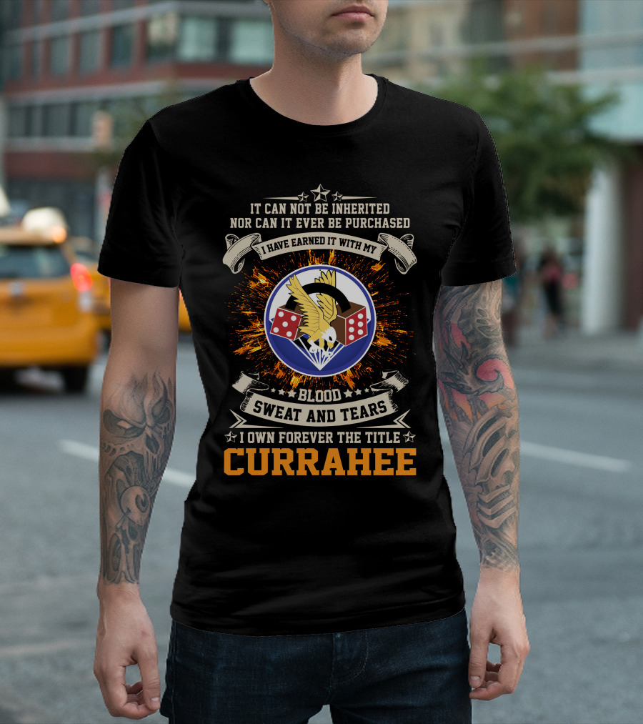 506th Parachute Infantry Regiment Currahee Blood Sweat and Tears Forever T-Shirt