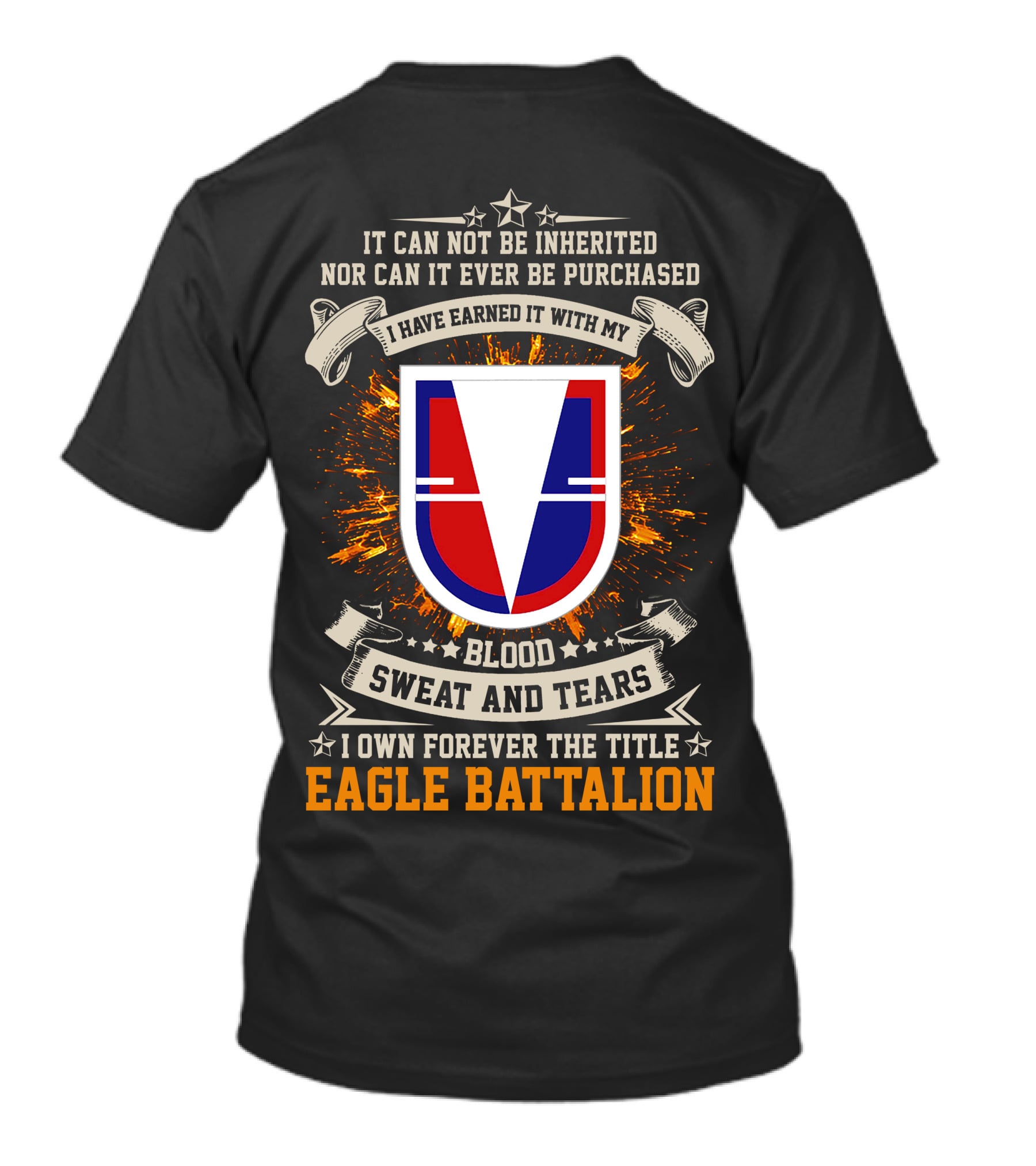 Eagle Battalion Blood Sweat And Tears Crest T-Shirt