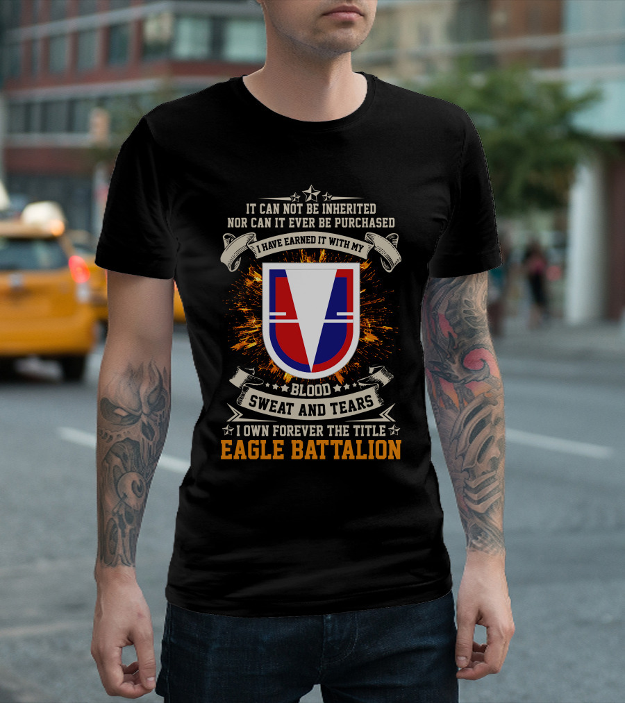 Eagle Battalion Blood Sweat and Tears Crest T-Shirt