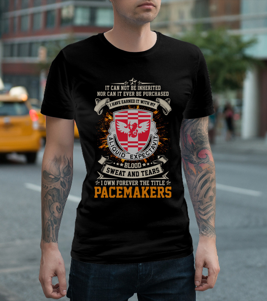 864Th Engineer Battalion Pacemakers Blood Sweat And Tears Aliquid Expectavi T-Shirt