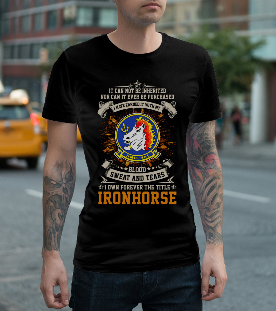 Hmh-461 Ironhorse Blood Sweat And Tears T-Shirt
