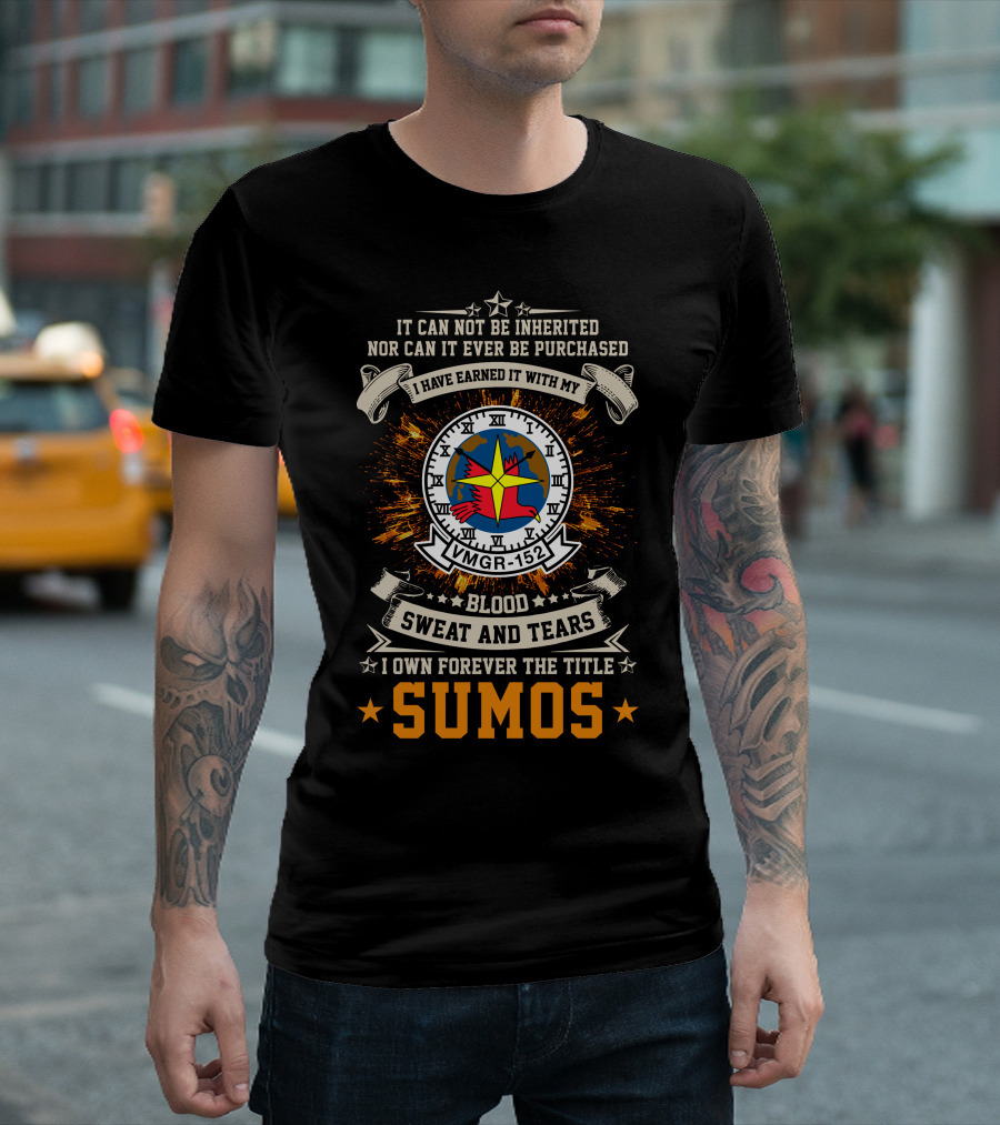 Vmgr-152 Blood Sweat And Tears I Own Forever The Title Sumos T-Shirt