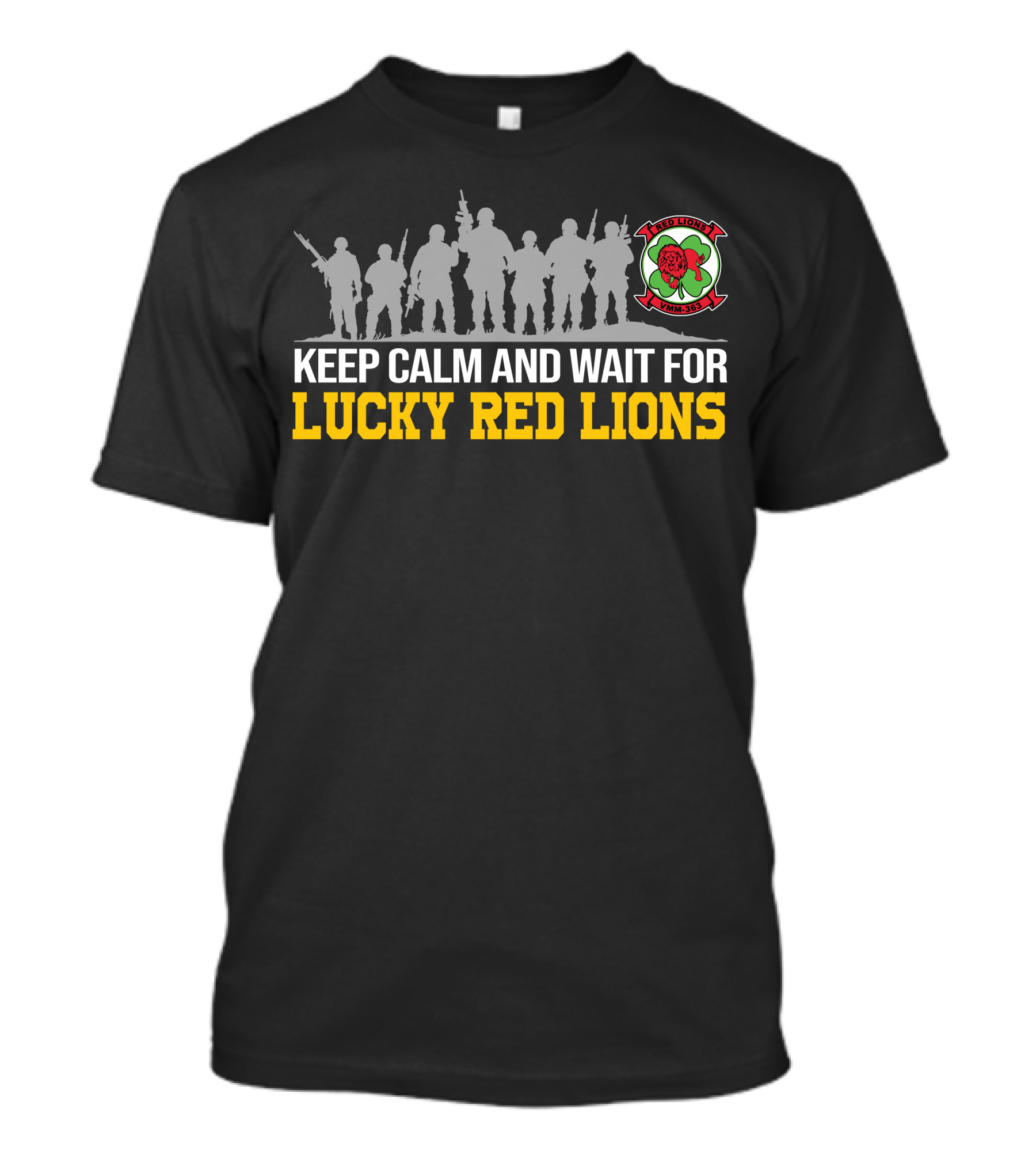Keep Calm And Wait For Lucky Red Lions Vmm-363 T-Shirt