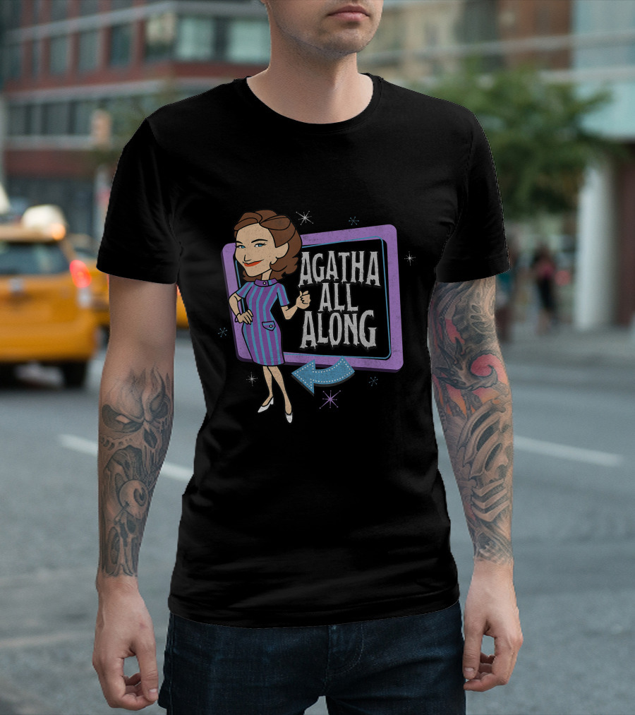Agatha All Along WandaVision Marvel Retro Cartoon T-Shirt