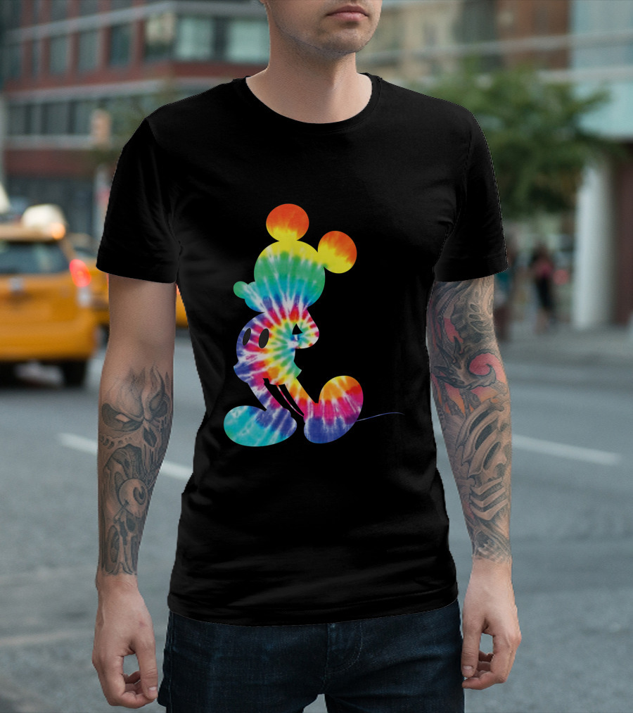 Mickey Mouse Rainbow Tie Dye Disney Iconic T-Shirt