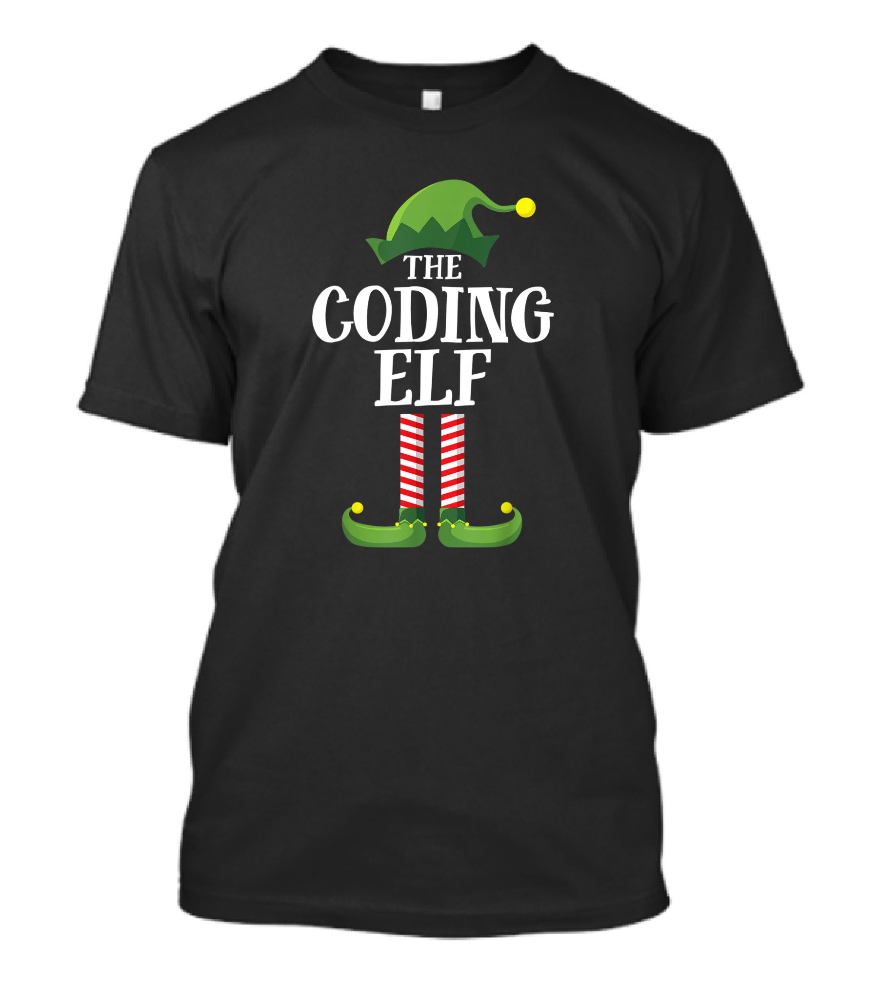 The Coding Elf Matching Family Group Christmas Party Festive Attire T-Shirt
