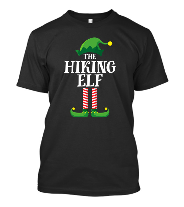 The Hiking Elf Matching Family Group Christmas Party T-Shirt