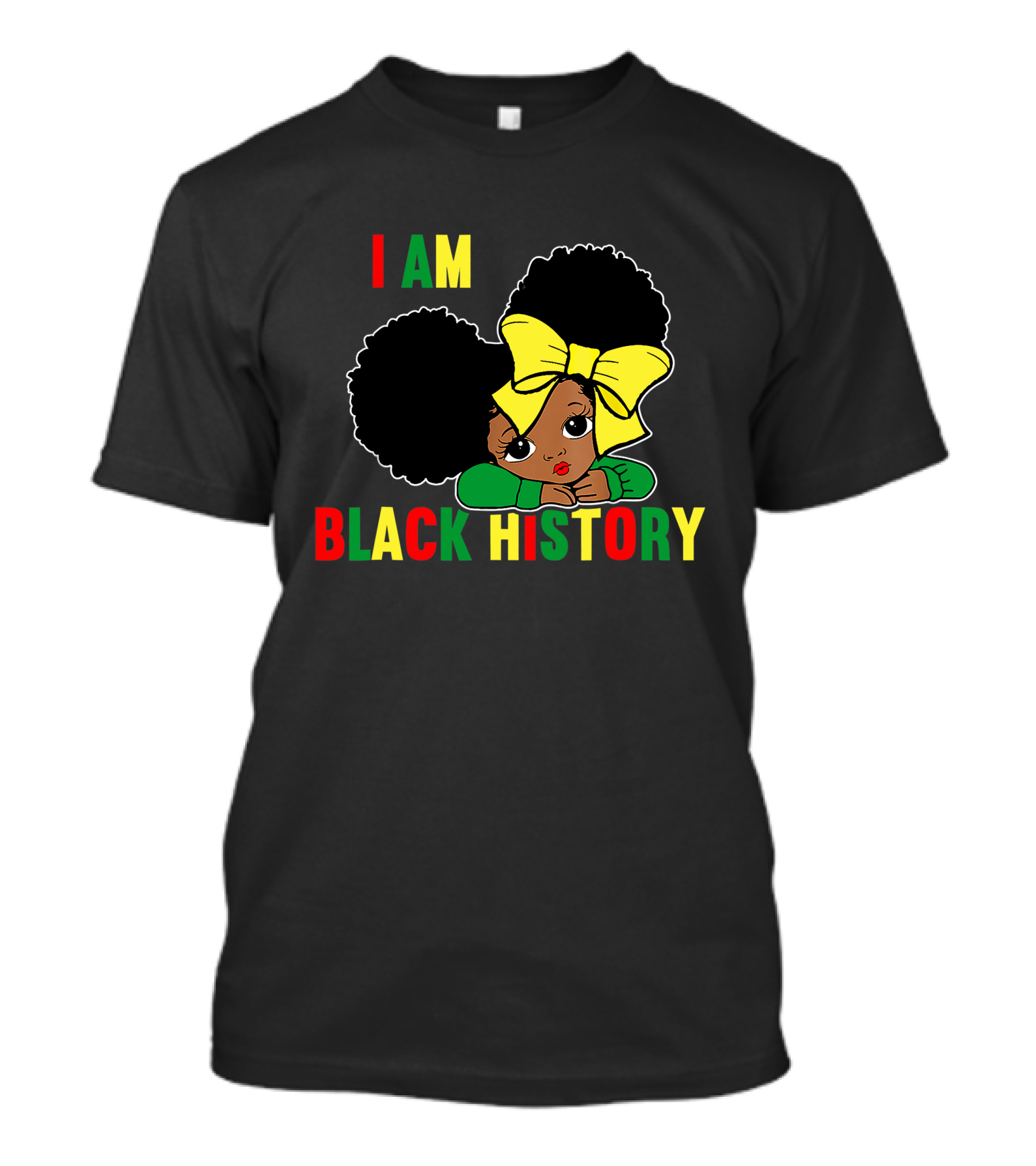 I Am Black History African Queen Girls Black History Month T-Shirt