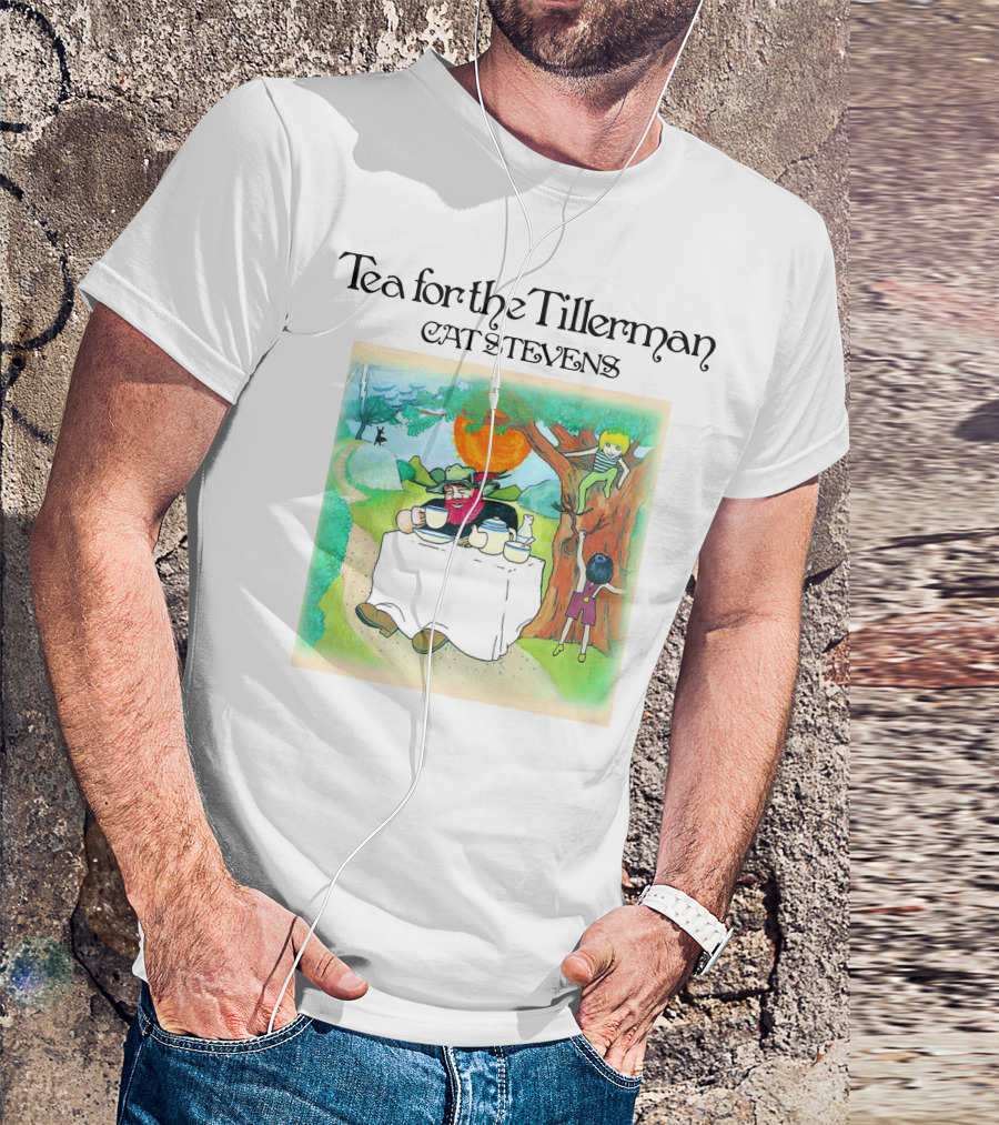 Tea For The Tillerman Cat Stevens Music Legend Men's White T-Shirt