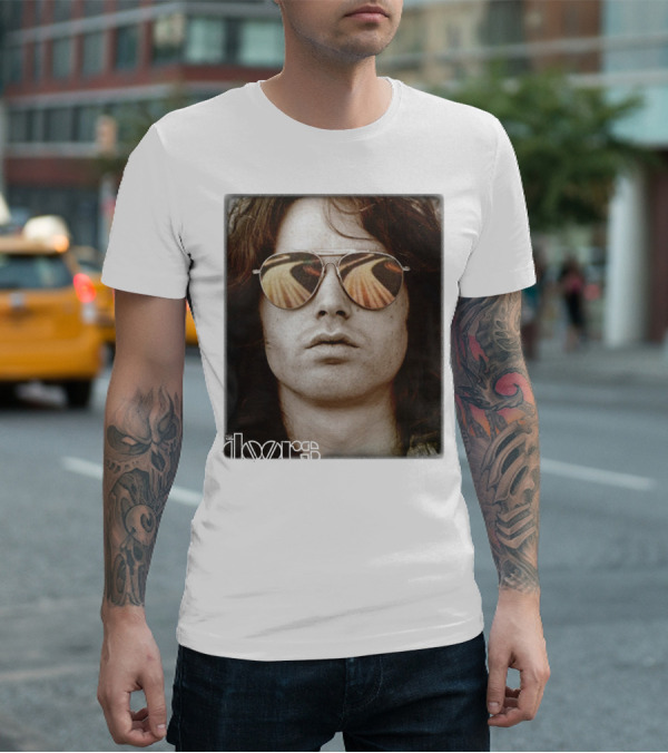 The Doors Jim Morrison Aviators Reflection Rock Legend T-Shirt