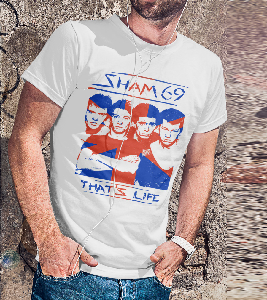Sham 69 That's Life Union Jack Band T-Shirt