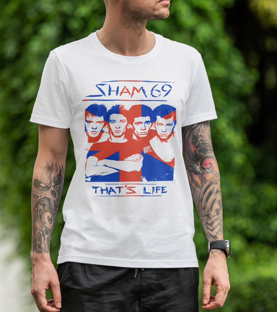 Sham 69 That's Life Union Jack Band T-Shirt