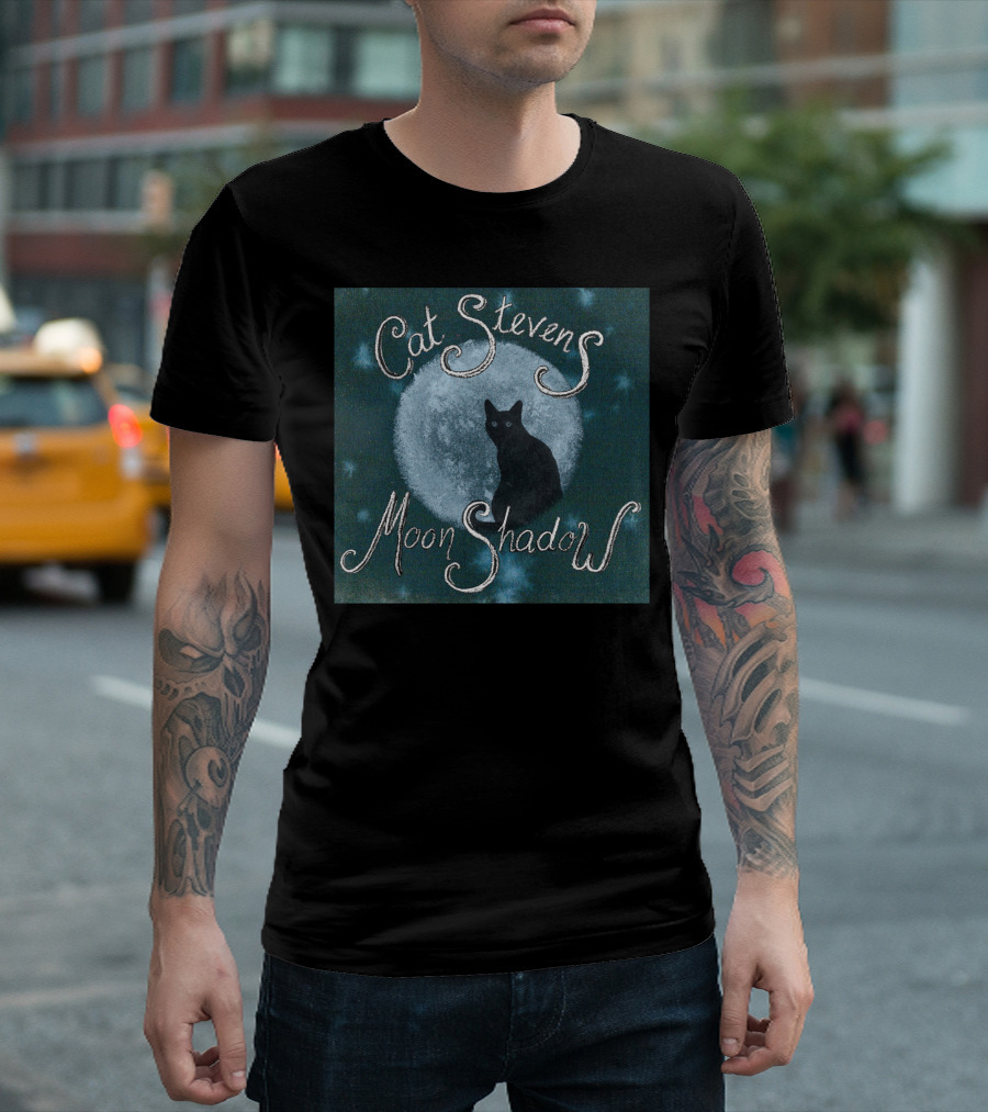 Cat Stevens Moon Shadow Summer Night Cat T-Shirt