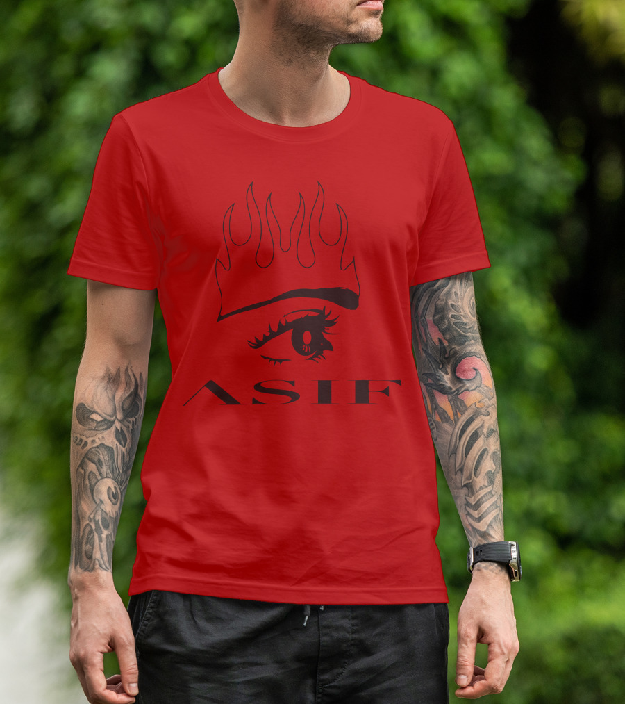AS IF Jxdn Eye Flame Red T-Shirt