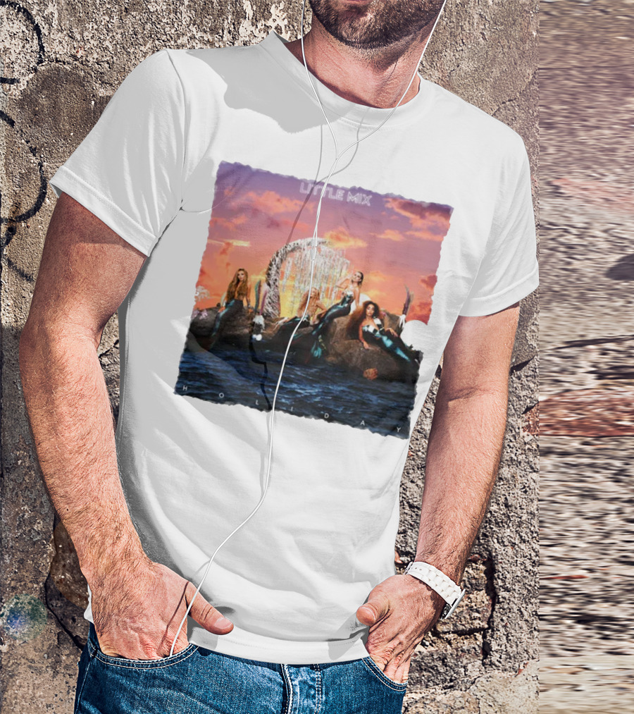 Little Mix Holiday Merch Mermaid Concept Ocean Sunset T-Shirt