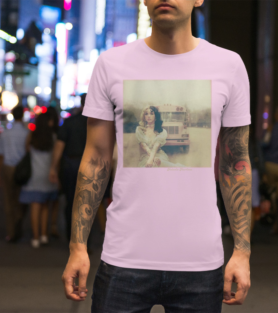 Melanie Martinez Vintage Bus Pastel Pink T-Shirt