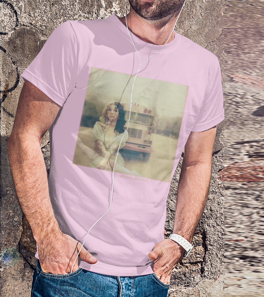 Melanie Martinez Vintage Bus Pastel Pink T-Shirt