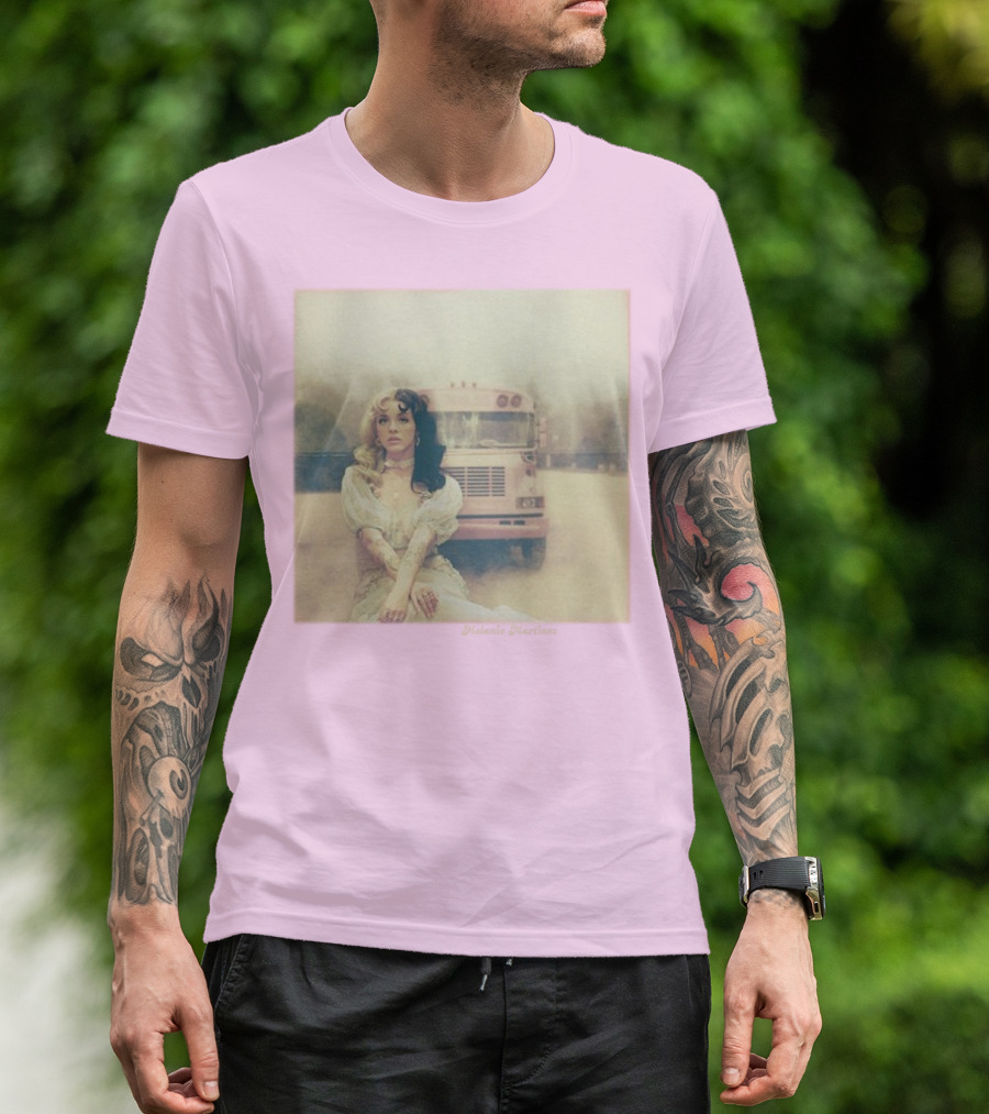 Melanie Martinez Vintage Bus Pastel Pink T-Shirt