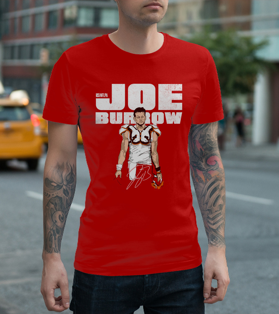 Joe Burrow NFLPA Football Image T-Shirt