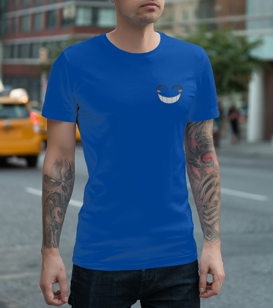 Calixo Smiling Face Blue T-Shirt