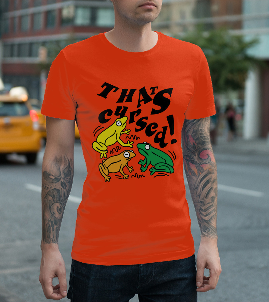 benoftheweek Merch That’s Cursed Colorful Frogs T-Shirt
