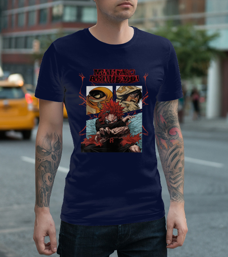 My Hero Academia Kirishima Eijirou with Friends in Battle Stance T-Shirt