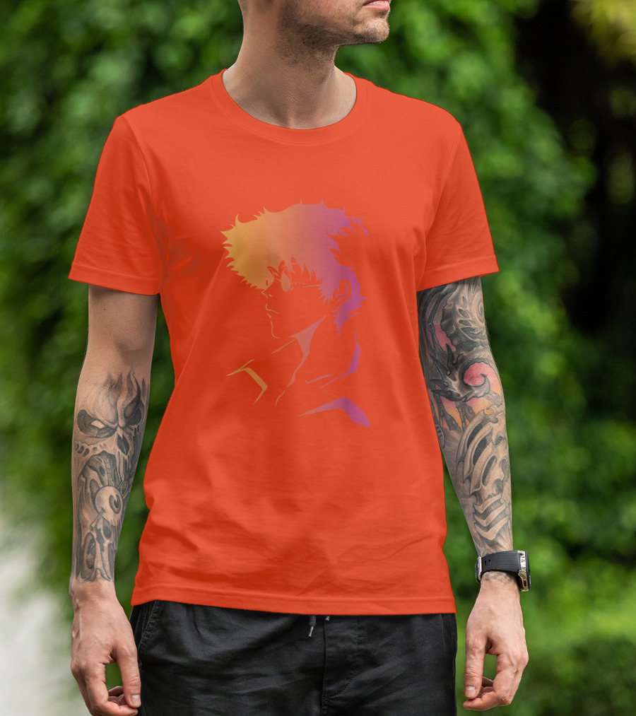 Cowboy Bebop Anime Character Silhouette T-Shirt