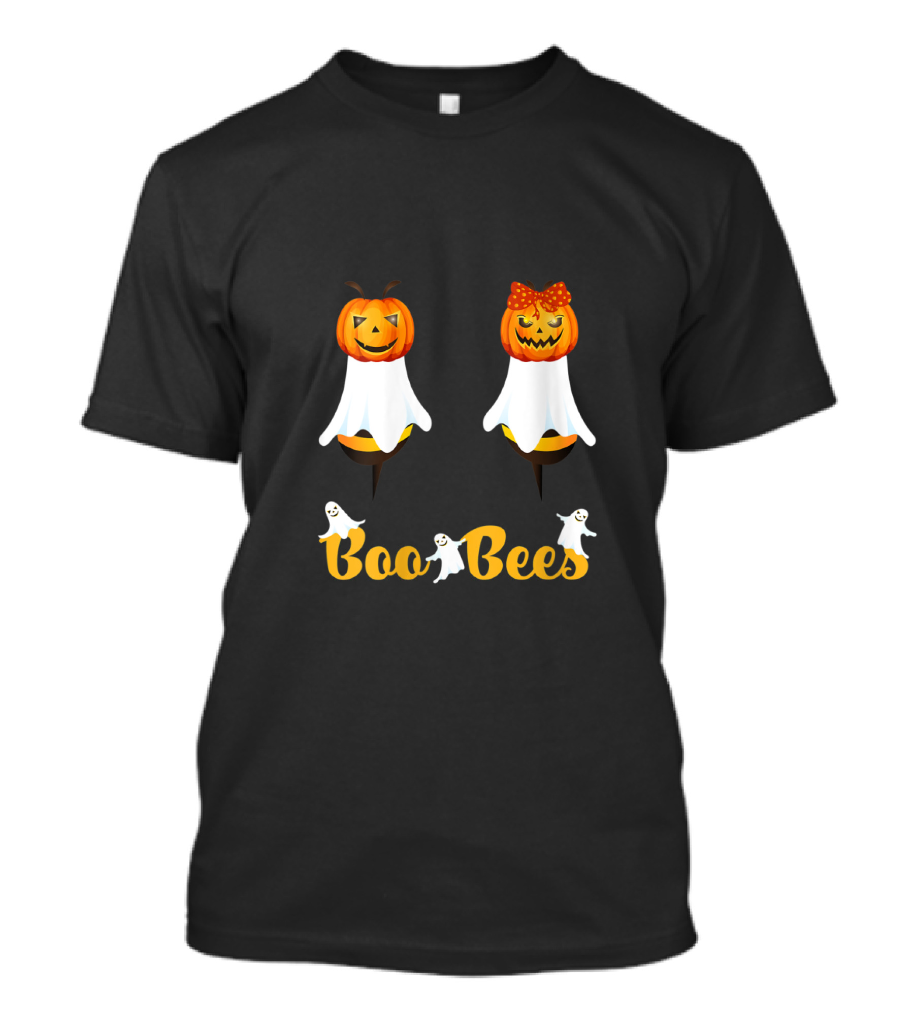 Boo Bees Halloween Pumpkin Ghost Couples Costume T-Shirt