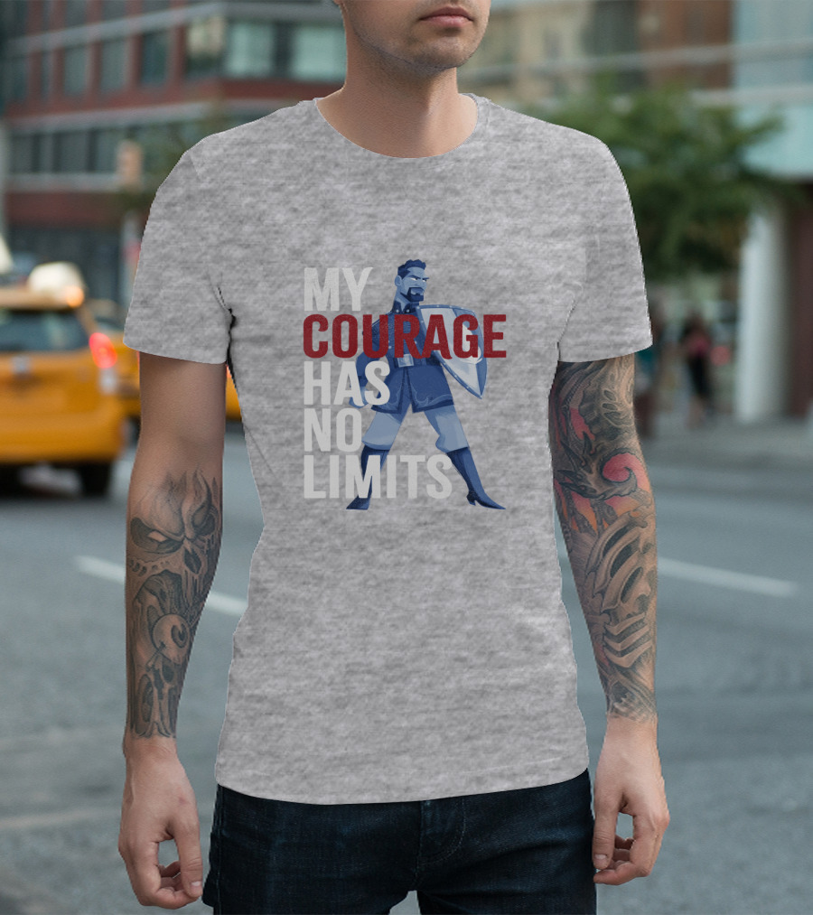 Frozen 2 Matthias My Courage Has No Limits Bold Blue Character T-Shirt