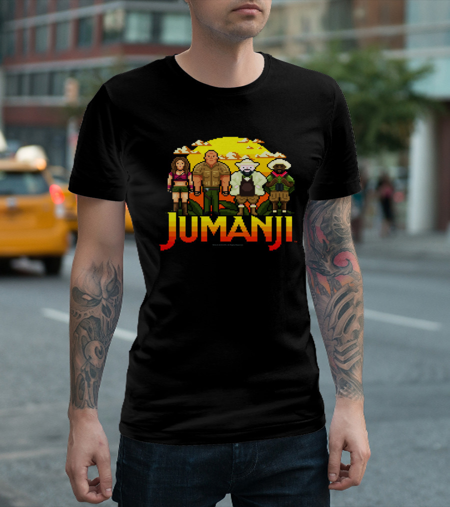 Jumanji The Next Level 8 Bit Characters T-Shirt