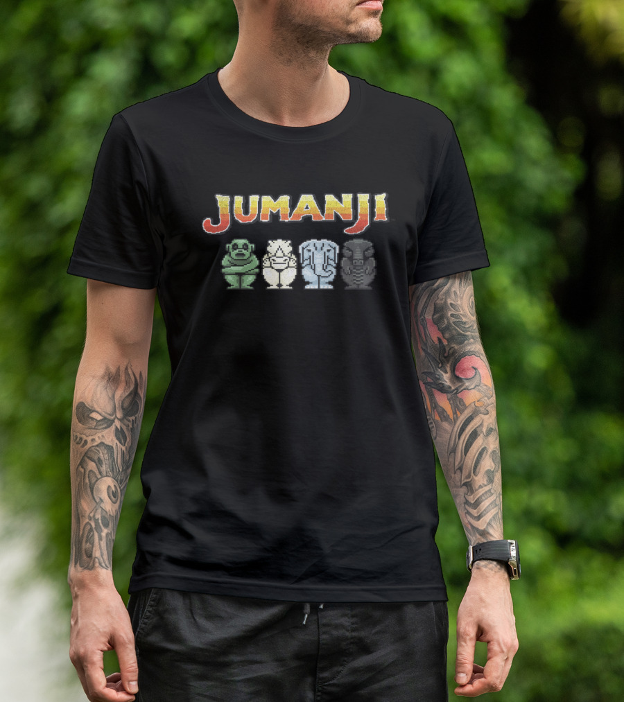 Jumanji 8 Bit Game Pieces Retro Adventure T-Shirt