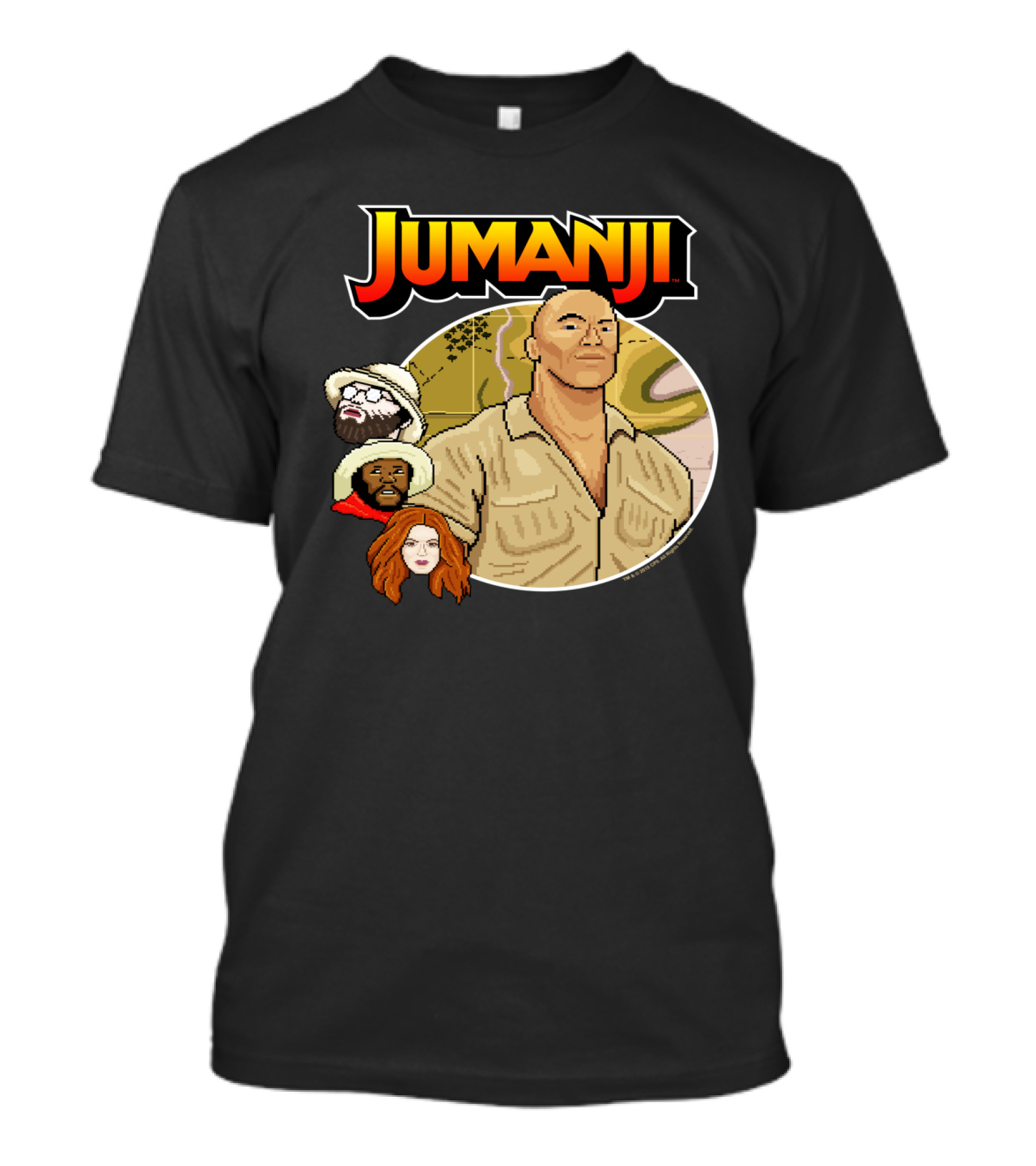 Jumanji The Next Level Pixel Characters T-Shirt