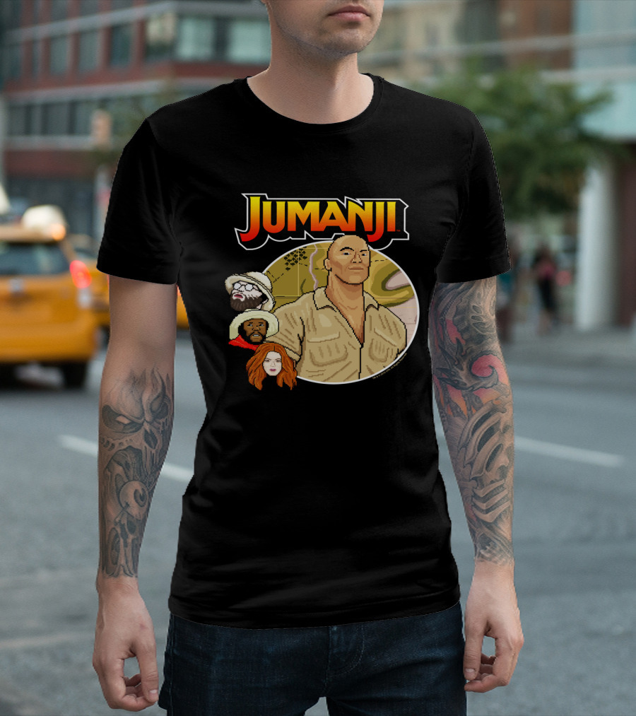 Jumanji The Next Level Pixel Characters T-Shirt