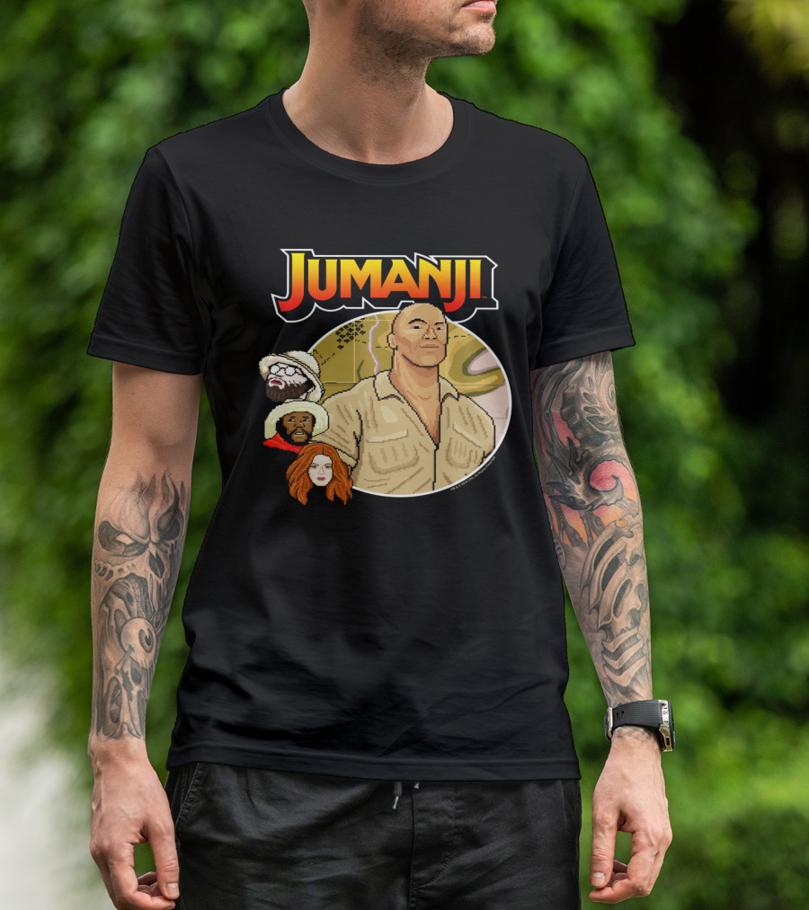 Jumanji The Next Level Pixel Characters T-Shirt
