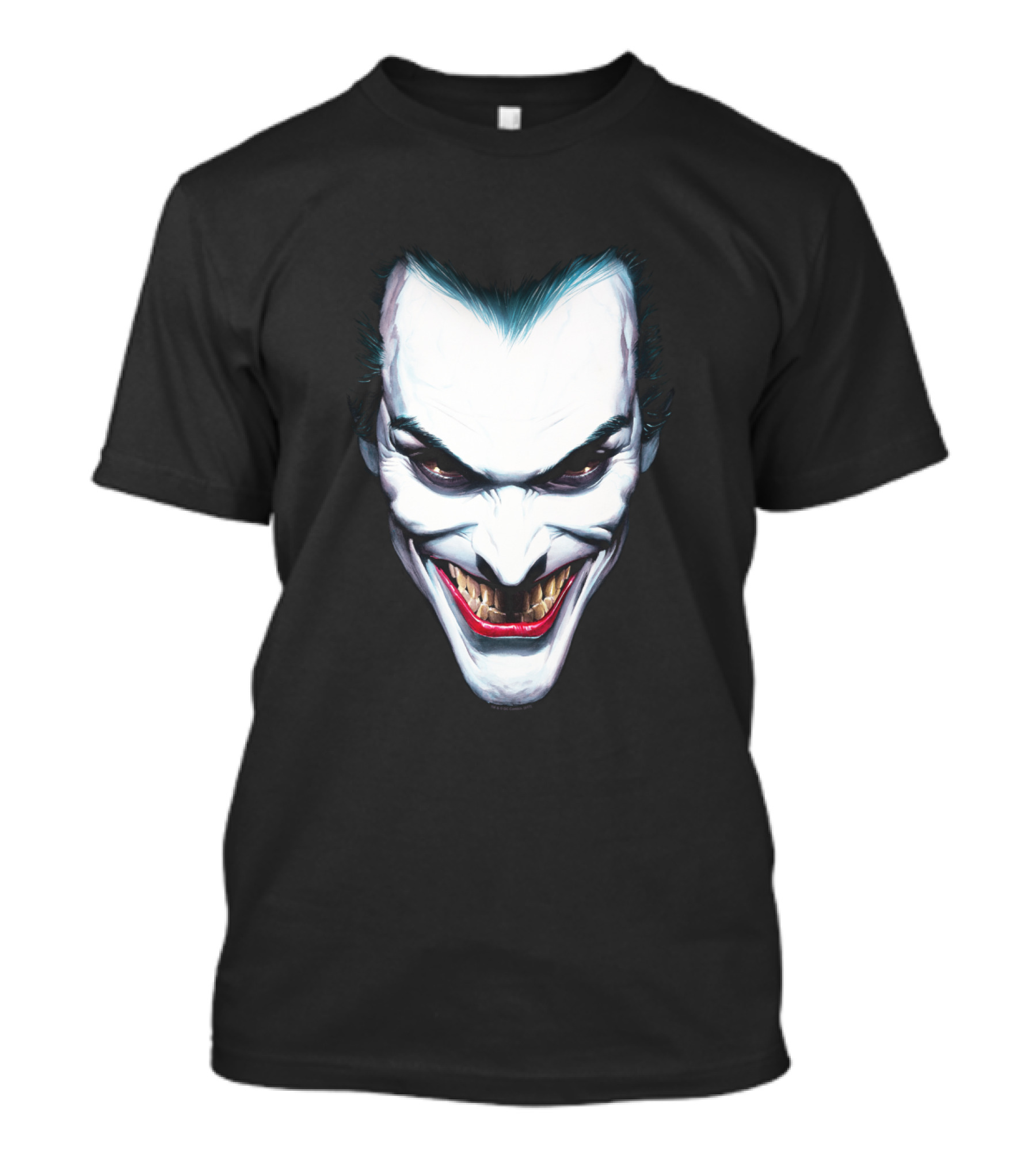 Batman Joker Grinning Face Iconic Villain Expression T-Shirt